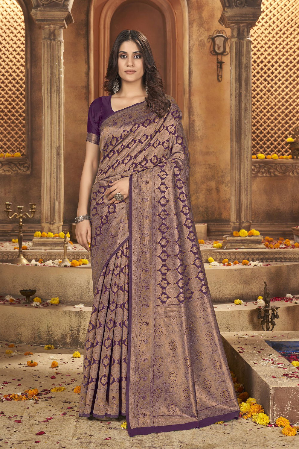 Zili Hit 15 Banarasi Silk Sarees Catalog